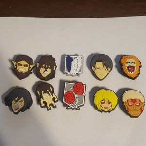 Attack on Titan Croc Charm Set of 10